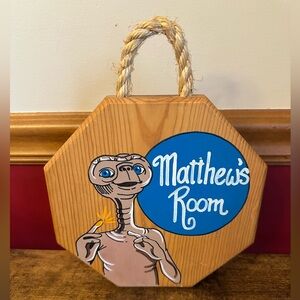 E.T. Folk Art Wall Plaque